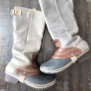 Sorel Slimpack ll Tall Equestrian Riding Rain/Snow boots. Waterproof. Sz 9.5